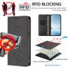 EuoDuo Compatible with Google Pixel 10 Pro XL 5G Flip Case, PU Leather Cat Pattern Wallet Cover, Magnetic Closure, Black view 3