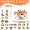ZEXIJOW Retro Sticker Set - Orange view 2