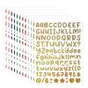 2880 Count Letter Stickers, 12 Sheets 0.5 Inch Glitter Adhesive Letters view 1