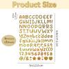 2880 Count Letter Stickers, 12 Sheets 0.5 Inch Glitter Adhesive Letters view 2