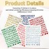 2880 Count Letter Stickers, 12 Sheets 0.5 Inch Glitter Adhesive Letters view 3