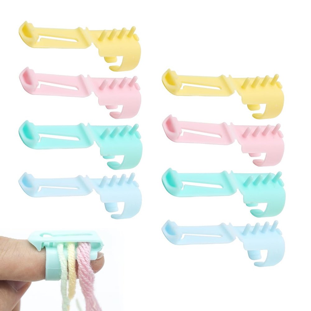 8 Adjustable Crochet Rings