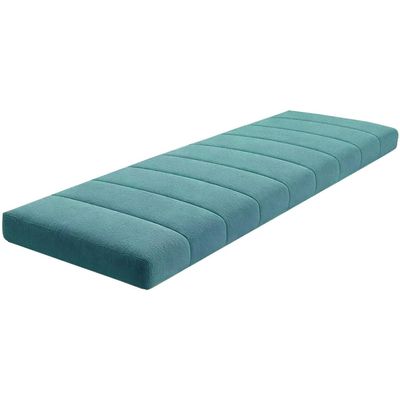 Bench Cushion, Removable & Washable, Non-Slip, Peacock Blue, 35 x 105 cm