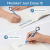 Toyhood Erasable Gel Pen Set, 0.5 mm, Blue, Cute 3D Animal Designs, 6 Styles view 4