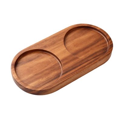 Acacia Wood Salt and Pepper Mill Tray