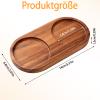 Acacia Wood Salt and Pepper Mill Tray view 2