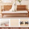 Generic Bench Cushion for Indoor & Outdoor Use, Black, 50 x 170 cm view 3