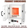 JIANGYUXINLI 2000 W Electric Muffle Kiln, 1150°C, Digital Control view 2
