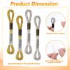 6 Strand Embroidery Thread Set - Metallic Gold view 2