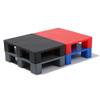 Modular Plastic Pallet Rack, 1,100 lb Capacity, Red, 50 x 40 x 12 cm view 3