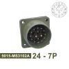 MIL-C 5015 / MIL-STD Circular Connector Socket MS3102 MS3106 MS3108, 1 Piece (3102 24-7P) view 2