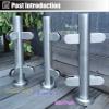 Glass Railing Post Set for Indoor Stairs, Terraces, Fences, Attics, and Verandas, Sapphire, 105 cm/43 in view 3