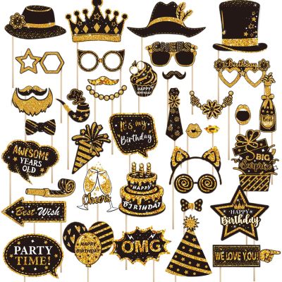 Photo Booth Accessories, 38 Fun Props