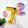 40cm Number Balloon Decoration Birthday Party Black Number 6 view 4