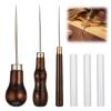 JYXNU 3-Piece Awl Set with Wooden Handle view 1