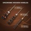 JYXNU 3-Piece Awl Set with Wooden Handle view 3