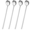 Quilax 4-Piece Silver Latte Macchiato Spoon Set view 1