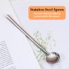 Quilax 4-Piece Silver Latte Macchiato Spoon Set view 2