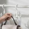 Belt Organizer with 4 Hooks - 360-Degree Swivel Hanger view 2