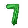 40cm Number Balloon Decoration Birthday Party Aluminum Foil Balloon Layout - Green Number 7 view 1