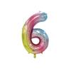 40cm Number Balloon Decoration for Birthday Party - Number 6 view 1