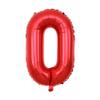 40cm Number Balloon Decoration - Red Number 0 view 1