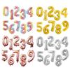 40cm Number Balloon Decoration Black - Number 2 view 3