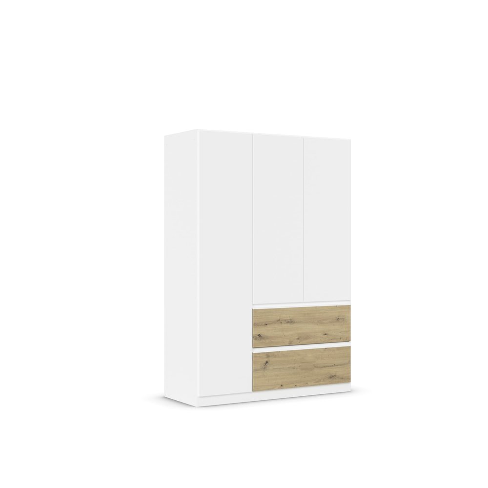Rauch Möbel Costa Wardrobe, White, 136 cm Wide