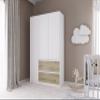 Rauch Möbel Costa Wardrobe, White, 136 cm Wide view 2