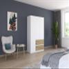 Rauch Möbel Costa Wardrobe, White, 136 cm Wide view 4