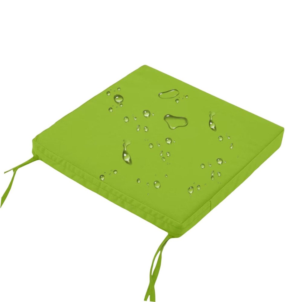MONDEX Green Chair Cushion 48 x 48 x 5 in, 2 in Thick, with Ties