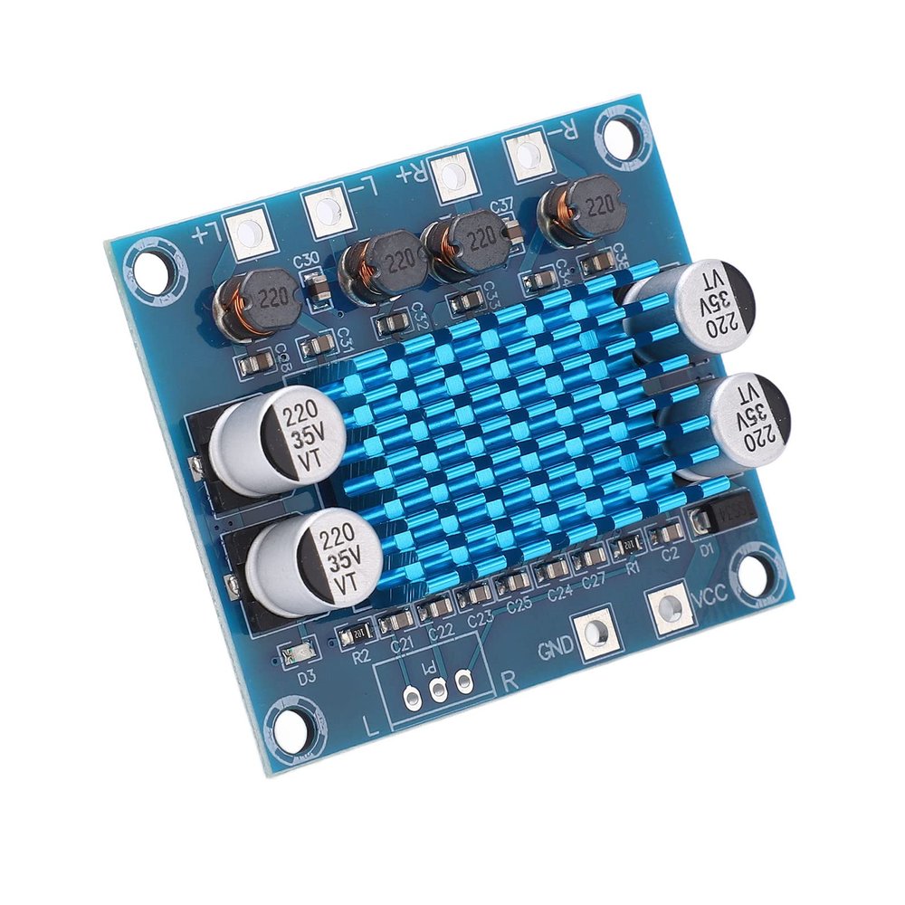 RASTKY 12V/24V Dual-Channel Audio Amplifier Module, High-Power Amplifier Board for Car Enthusiasts, XH-A232