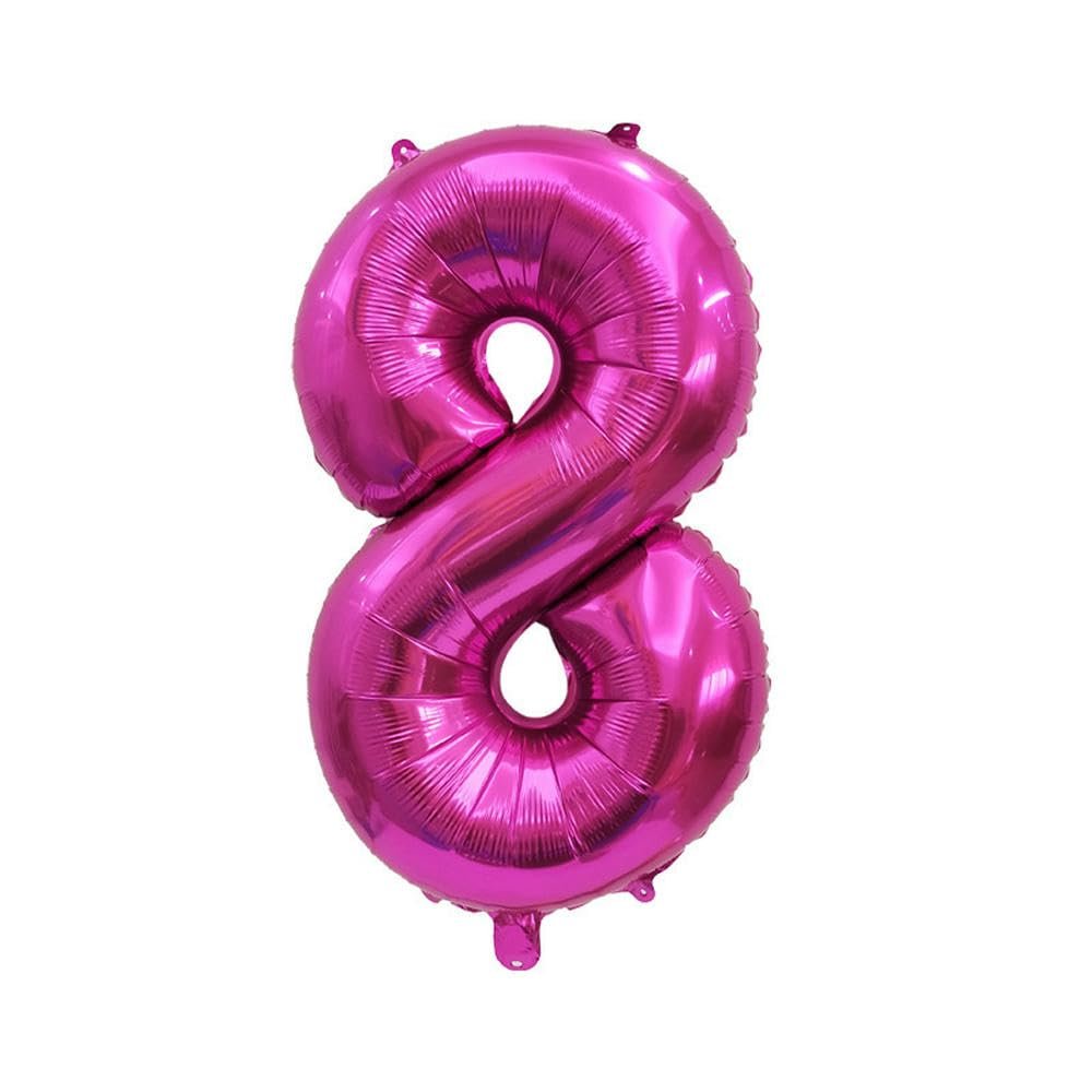 40cm Number Balloon Decoration - Rose Gold 8