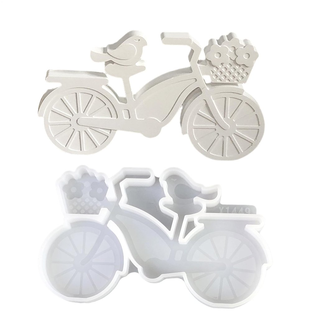 Bicycle Silicone Mold with Bird Design
