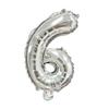 40cm Number Balloon Decoration Silver - Number 6 view 1
