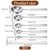 6-Piece Stainless Steel Measuring Spoon Set view 3