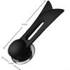 Stainless Steel Pot Lid with Tempered Glass and Bakelite Handle (Black) view 2