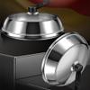 Stainless Steel Pot Lid with Tempered Glass and Bakelite Handle (Black) view 4