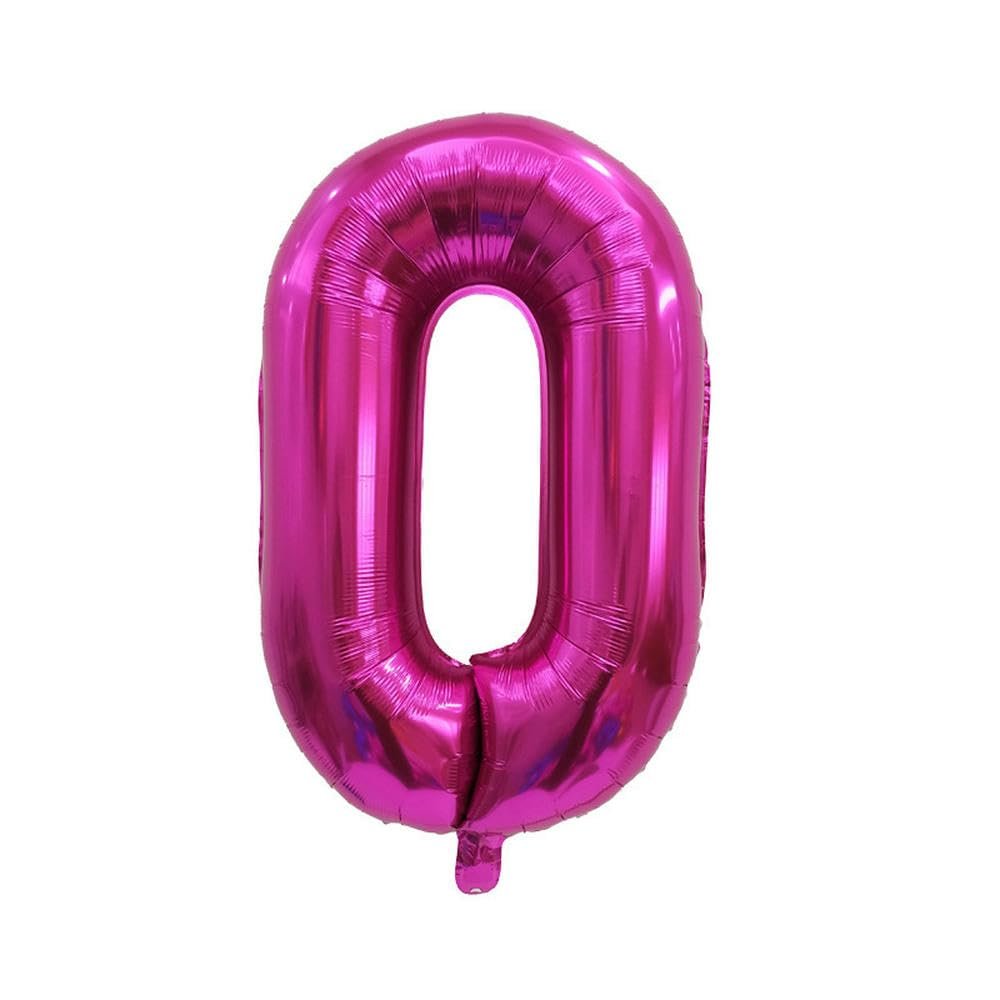 40cm Number Balloon Decoration - Rose Gold 0