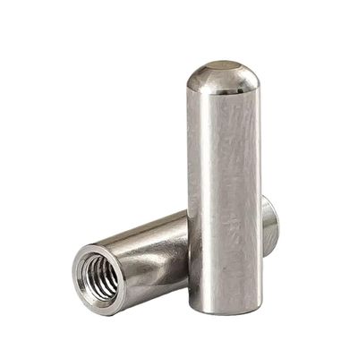 M2 M3 M4 M5 M6 M8 Stainless Steel Single-Head Round-Head Guide Pin with Internal Thread, 5 pcs, 6 × 45 mm, M4