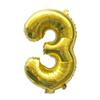 40cm Number Balloon Decoration Gold 3 view 1