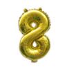 40cm Number Balloon Decoration Gold 8 view 1