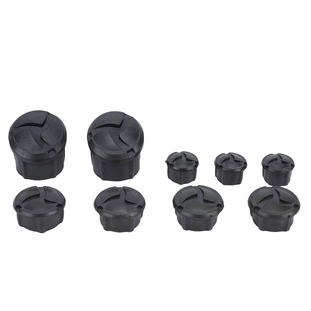 Glomora 9-Piece Motorcycle Frame Hole Cover Caps for R1200GS and R1250GS