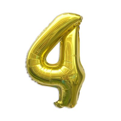 40cm Number Balloon Decoration Gold 4
