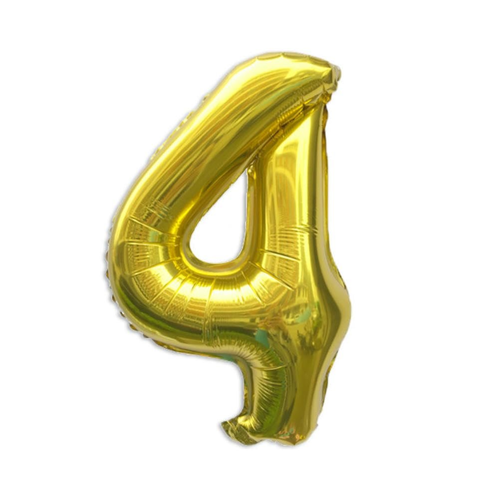 40cm Number Balloon Decoration Gold 4