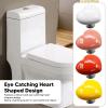FTVOGUE Heart-Shaped Toilet Flush Button view 3