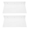 RASTKY Floating Acrylic Wall Shelves, Clear/White view 1
