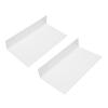 RASTKY Floating Acrylic Wall Shelves, Clear/White view 2