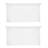 RASTKY Floating Acrylic Wall Shelves, Clear/White view 4