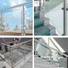 Glass Railing Post Clamp System, Light Gray, H110 cm view 2